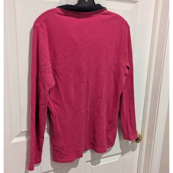 Vintage Lauren Ralph Lauren Size 1X Pink Performance Active 1/4 Zip Shirt - Picture 4 of 7